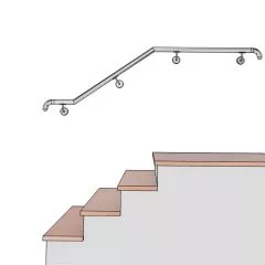 [KIT-MC-ESCAL-INOX-08] Main Courante Escalier Inox